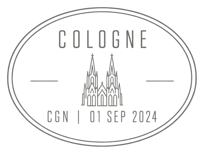Cologne, CGN, 01 SEP 2024 travel stamp